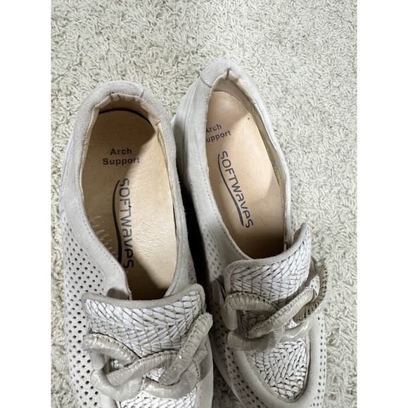 Softwaves Cintia Rafia Coco Wedge Slip On Platform Sneaker Womens EU 36.5 US 6.5 - Picture 10 of 13